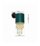 Kinkiet ALMERIA GREEN/GOLD 1xE27 Eko-Light MLP6448