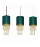 Lampa wisząca ALMERIA GREEN/GOLD 3xE27 Eko-Light MLP64500
