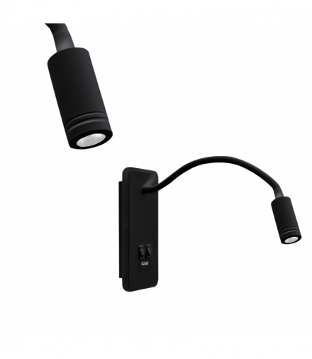 Lampka nocna BASE 8W+2W BLACK Eko-Light ML63500