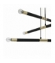 Lampa wisząca BASTONE BLACK / GOLD 6xE14 Eko-Light MLP6565