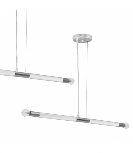 Lampa wisząca BASTONE WHITE / CHROME 2xE14 Eko-Light MLP6566