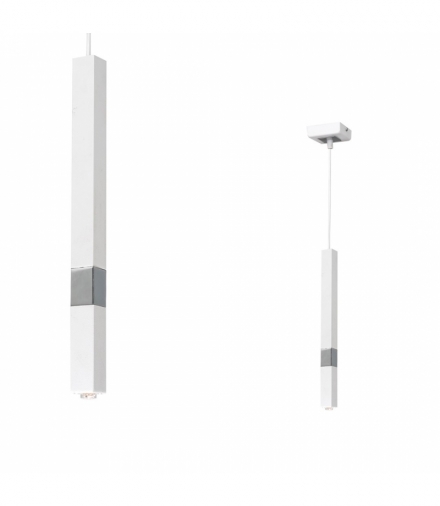 Lampa wisząca CASTRO WHITE / CHROME 1xG9 Eko-Light MLP6558