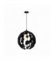 Lampa wisząca GAIA BLACK / WOOD 1xE27 60W Eko-Light MLP6325