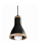 Lampa wisząca HOLLY BLACK / WOOD 1xE27 60W Eko-Light MLP6255