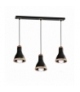 Lampa wisząca HOLLY BLACK / WOOD 3xE27 60W Eko-Light MLP6256
