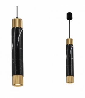 Lampa wisząca MARBLE BLACK/GOLD 1xGU10 Eko-Light ML63400