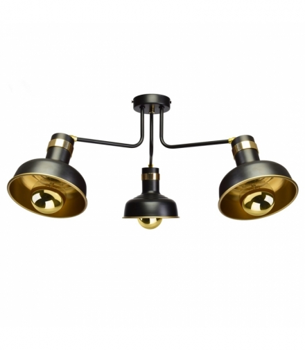 Lampa sufitowa MARGO 3xE27 BLACK/GOLD 3xE27 Eko-Light MLP6212