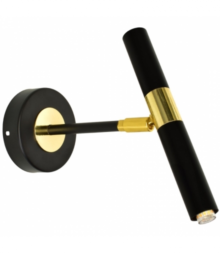 Kinkiet MONZA BLACK / GOLD 1xG9 8W Eko-Light MLP6332