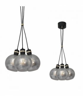 Lampa wisząca OMEGA BLACK / GOLD 3xE27 Eko-Light MLP6532