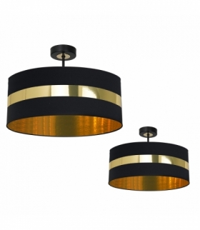 Lampa sufitowa PALMIRA BLACK / GOLD 1xE27 60W Eko-Light MLP6319