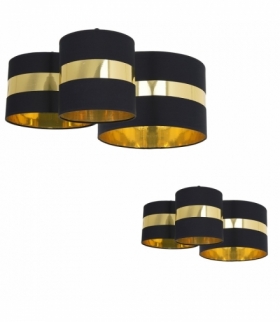 Lampa sufitowa PALMIRA BLACK / GOLD 3xE27 60W Eko-Light MLP63200