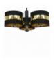 Lampa sufitowa PALMIRA BLACK / GOLD 3xE27 60W Eko-Light MLP6321