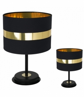 Lampa stołowa PALMIRA BLACK / GOLD 1xE27 60W Eko-Light MLP6322