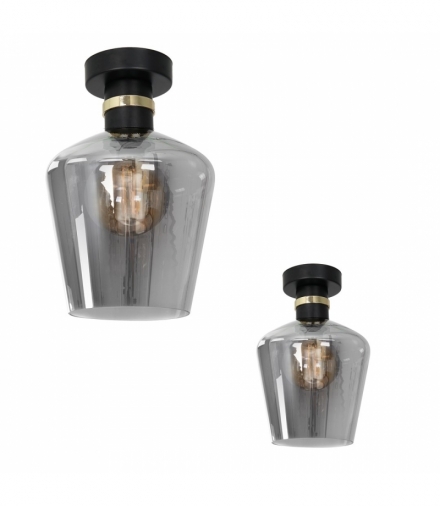 Lampa sufitowa RICHMOND BLACK / GOLD 1xE27 Eko-Light MLP6537