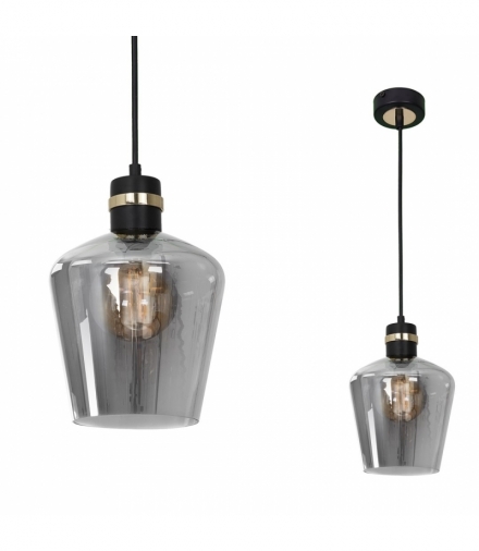 Lampa wisząca RICHMOND BLACK / GOLD 1xE27 Eko-Light MLP6538