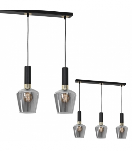 Lampa wisząca ROMA BLACK 3xE27 Eko-Light MLP6485