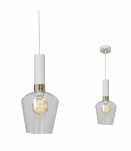 Lampa wisząca ROMA WHITE 1xE27 Eko-Light MLP6487