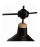 Lampa sufitowa SALMA BLACK / WOOD 3xE27 60W Eko-Light MLP6297
