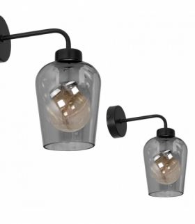 Kinkiet SANTIAGO SMOKED 1xE27 Eko-Light MLP6600