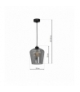 Lampa wisząca SANTIAGO SMOKED 1xE27 Eko-Light MLP6606