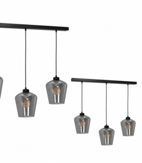 Lampa wisząca SANTIAGO SMOKED 3xE27 Eko-Light MLP6609
