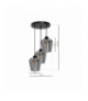 Lampa wisząca SANTIAGO SMOKED 3xE27 Eko-Light MLP6612