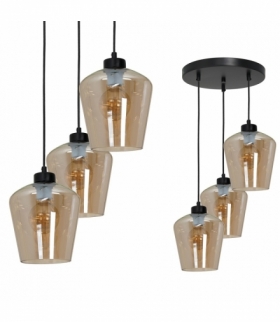 Lampa wisząca SANTIAGO AMBER 3xE27 Eko-Light MLP6613