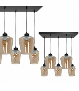 Lampa wisząca SANTIAGO AMBER 5xE27 Eko-Light MLP6617