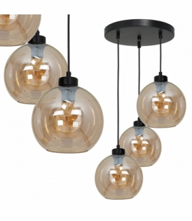 Lampa wisząca SOFIA AMBER 3xE27 Eko-Light MLP6584