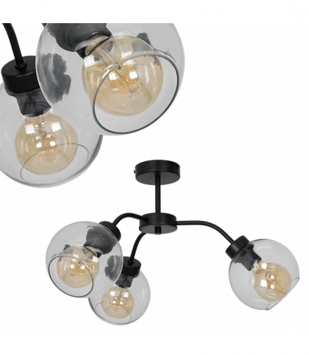 Lampa sufitowa SOFIA CLEAR 3xE27 Eko-Light MLP6593