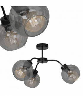 Lampa sufitowa SOFIA SMOKED 3xE27 Eko-Light MLP6594
