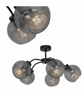 Lampa sufitowa SOFIA SMOKED 5xE27 Eko-Light MLP6597