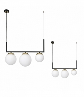 Lampa wisząca SPARTA BLACK / GOLD 3xE14 Eko-Light MLP6498