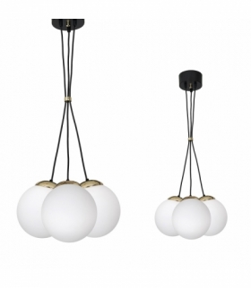 Lampa wisząca SPARTA BLACK / GOLD 3xE14 Eko-Light MLP6499