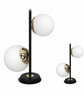 Lampa stołowa SPARTA BLACK / GOLD 2xE14 Eko-Light MLP6502