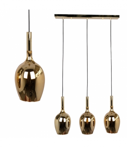 Lampa wisząca TANGO GOLD 3xE14 Eko-Light ML6168