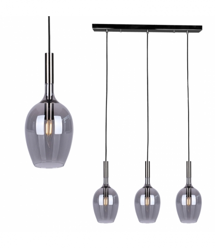 Lampa wisząca TANGO SMOKED 3xE14 Eko-Light ML6166