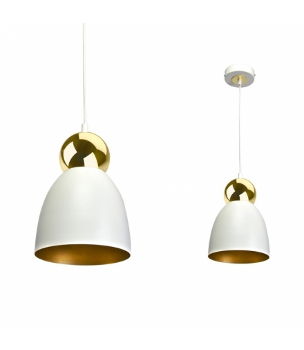 Lampa wisząca TAURUS WHITE/GOLD 1xE27 Eko-Light MLP6215