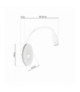 Lampka nocna BASE 8W+2W WHITE Eko-Light ML6353