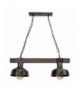 Lampa wisząca FARO BLACK / WOOD 2xE27 60W Eko-Light MLP6242