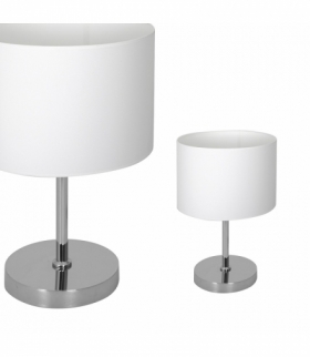 Lampka stołowa CASINO WHITE/CHROME 1xE27 Eko-Light ML6375