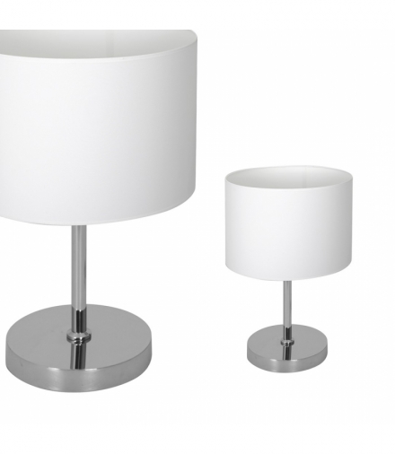 Lampka stołowa CASINO WHITE/CHROME 1xE27 Eko-Light ML6375