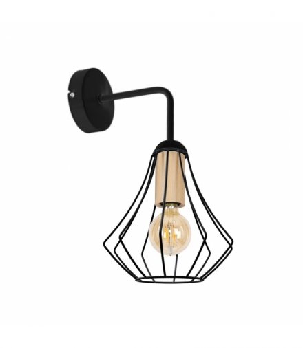 Kinkiet WILL BLACK 1xE27 Eko-Light MLP6555