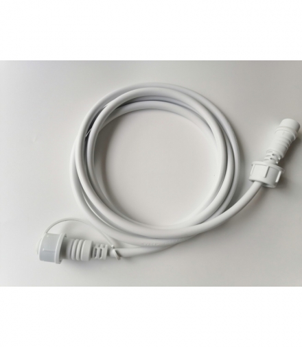 Kabel zasilający/przedłużacz BIAŁY do GIRILANDY 2m Eko-Light EKO7558