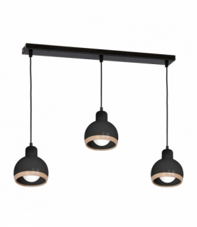 Lampa wisząca OVAL BLACK 3xE27 Eko-Light MLP7046