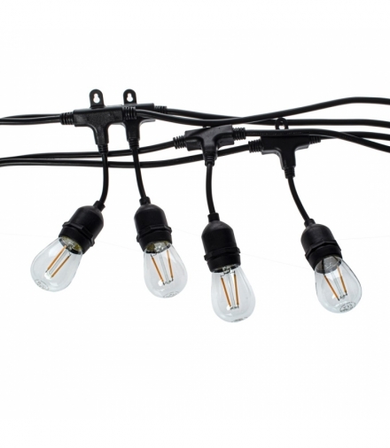 GIRLANDA 10 METRÓW Z ZARÓWKĄ FILAMENTOWĄ 10x1W Eko-Light EKO7060