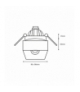 Oprawa Podtynkowa Bali Square White Eko-Light ML0077