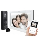 WIDEODOMOFON ''EURA'' VDP-97C5 - biały, LCD 7'', WiFi, pamięć obrazów, 128GB, czytnik RFID, szyfrator