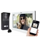 WIDEODOMOFON ''EURA'' VDP-98C5 - biały, dotykowy, LCD 10'', AHD, WiFi, 128GB, obsługa 2 wejść, kamera 1080p., czytnik RFID