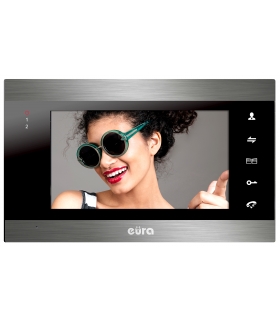 MONITOR ''EURA'' VDA-01C5 - czarny, LCD 7'', AHD, pamięć obrazów